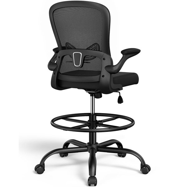 Inbox Zero Laquon Ergonomic Mesh Drafting Chair & Reviews Wayfair